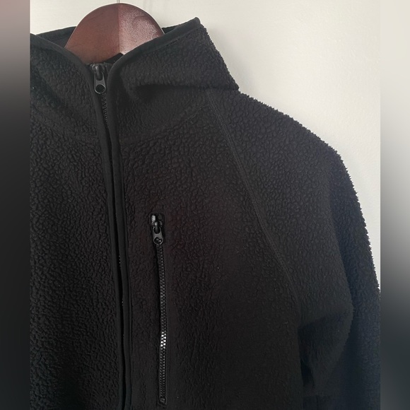 H&M Teddy Shearling Zip-up Jacket Hoodie - Picture 2 of 3